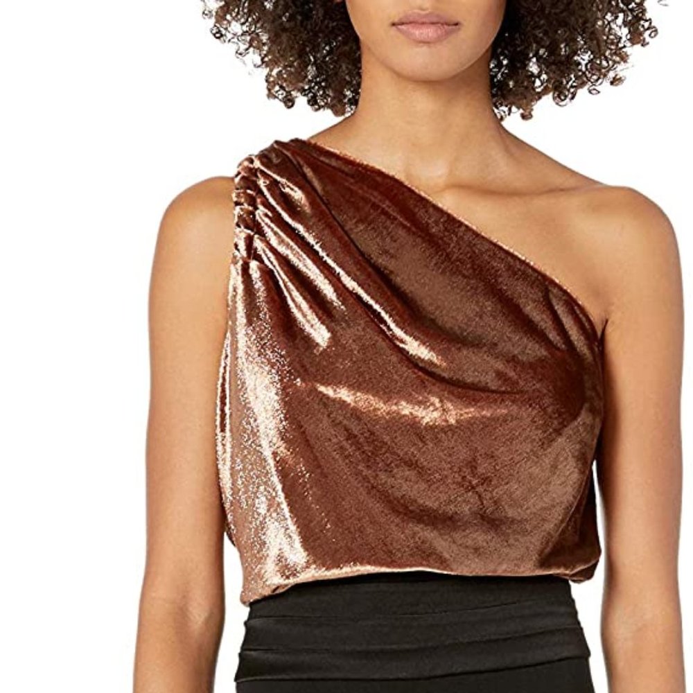 Ramy Brook Gold and Black Elegant Jumpsuit - Picture 6 of 16